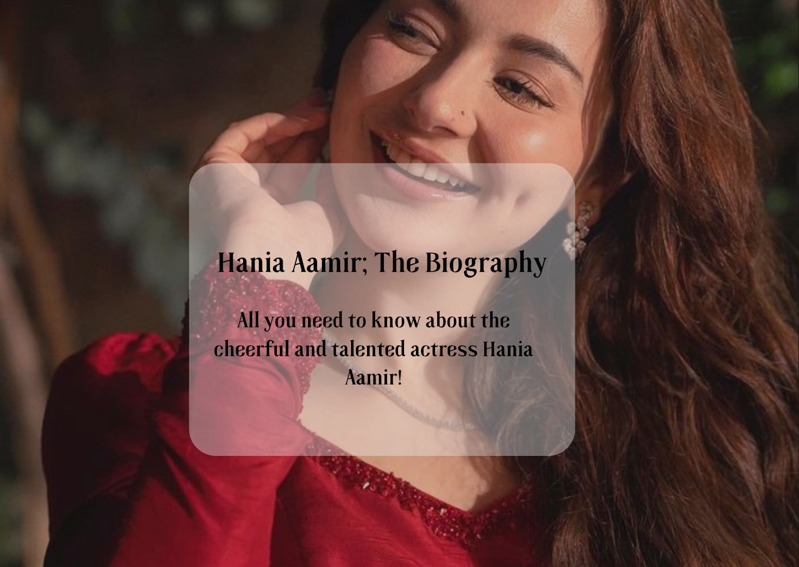 Hania Aamir: The Rising Star Biography